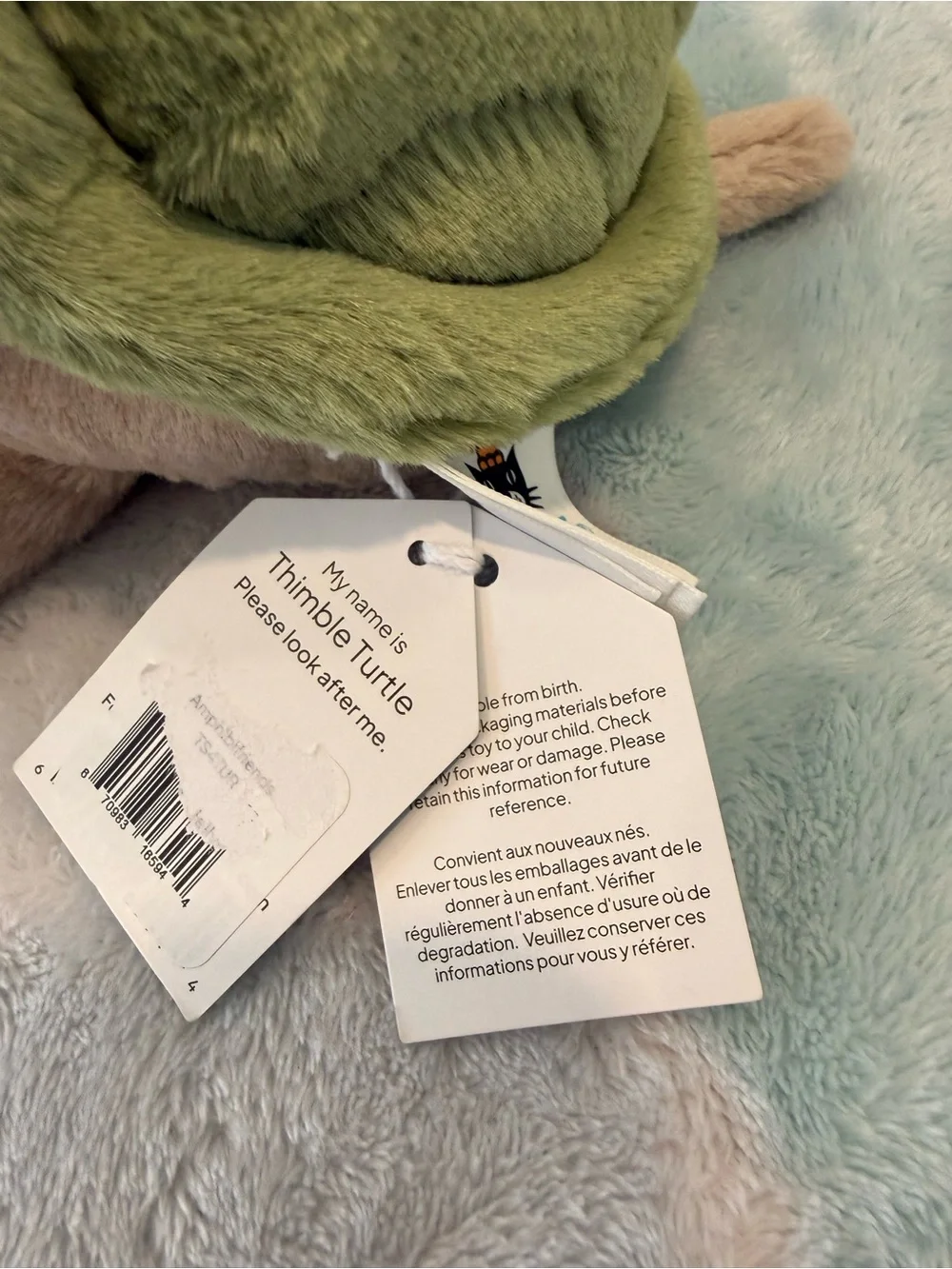 Jellycat Thimble Turtle BNWT - Picture 6 of 9